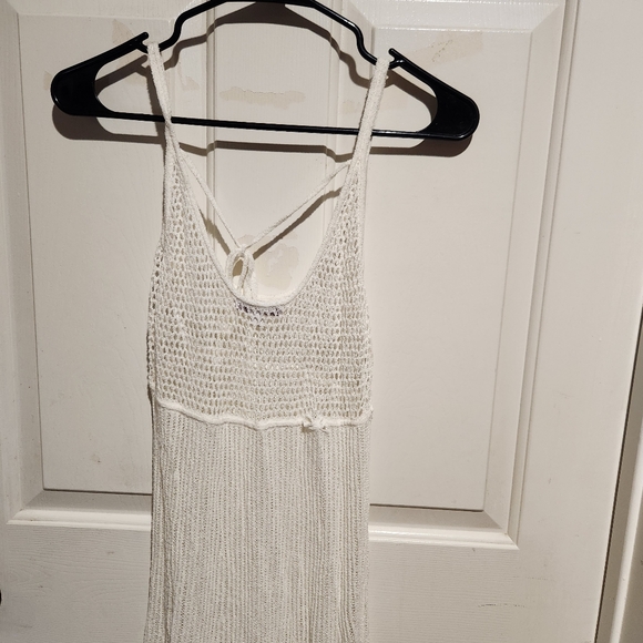 Anna October J.Crew Sheer Bridal White Sweater Dress Coastal Beach Medium - Picture 13 of 15